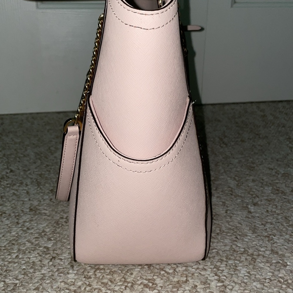 Michael Kors Large Jet Set Logo Shoulder Bag in Light Pink Blush - Picture 6 of 9